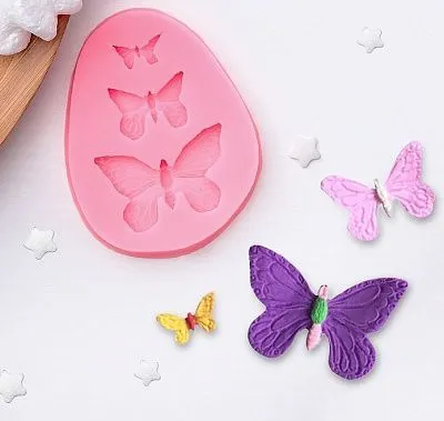 Силиконовая форма молд Бабочки 7,5х6 см