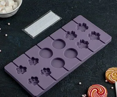 Форма для леденцов и мороженого «Вкусная сладость», 26,5х11,5 см, 12 ячеек