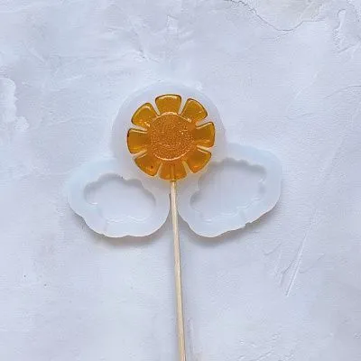 Силиконовая форма №4 Солнышко с облаками