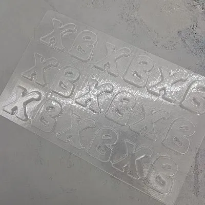 Форма для шоколада "ХВ", 9 шт (пластик)