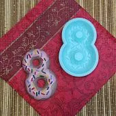 Силиконовая форма "8 марта - пончик" №1877