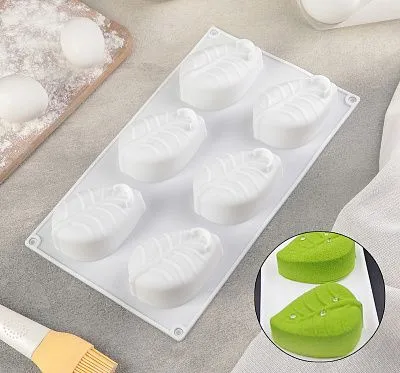 Форма для муссовых десертов и выпечки  Листочек, 29,5х17 см