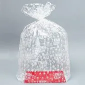 Пакет подарочный с жестким дном "С Новым годом", 22х28х80 см