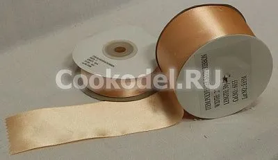 Лента атласная "Персиковая 6033" шир-3 мм