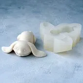 Силиконовая форма молд 3D Спящий зайчик №120