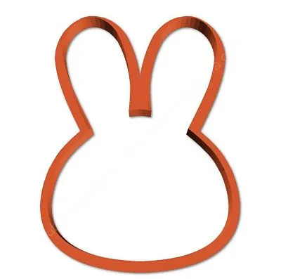 AL Форма Голова кролика, зайчика 9 см