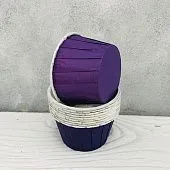 Форма/капсула бумажная "Маффин Фиолетовый" (10 шт) 50х40 мм