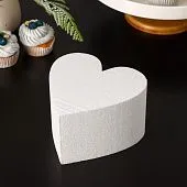 Фальш ярус для торта Сердце D-16 см, H-10 см