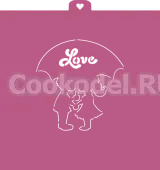 AL Трафарет "Дети. Love"