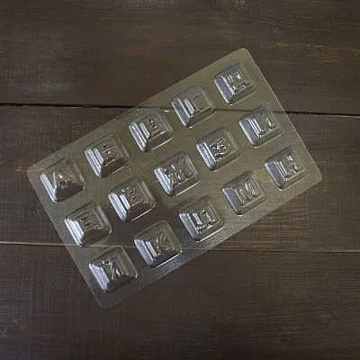 Форма для шоколада "Алфавит конфеты набор", (пластик)