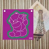 S трафарет и форма Пасхальный Мишка №316