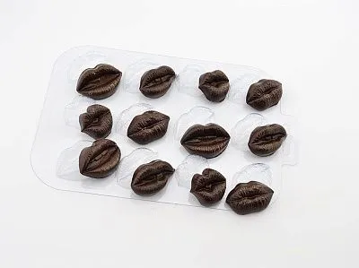 Форма для шоколада "Шоко-поцелуйчики", (Пластик)