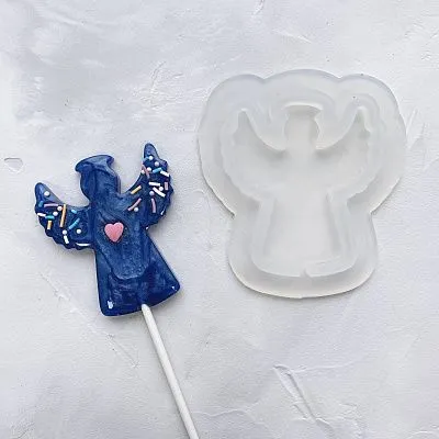 Форма силикон для леденцов "Ангел 102", 7х6 см