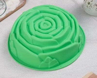 Форма для выпечки силиконовая «Роза», 21х9 см