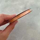 Лента атласная "Персиковая 6033" шир-6 мм