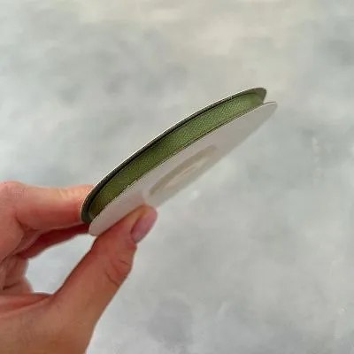 Лента атласная Хаки 6136 шир 6 мм