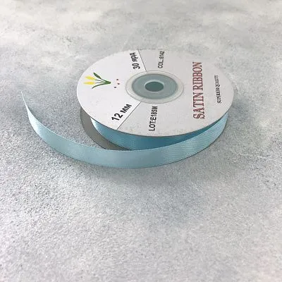 Лента атласная Нежно Голубая 6142/6151 шир 12 мм