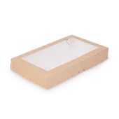 Коробка Табокс Крафт с окном, 26х15х4 см