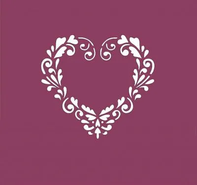 AL Трафарет "Рамка сердце"