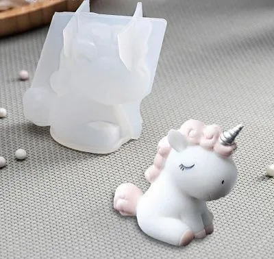 Силиконовая форма молд 3D Единорожка 4,5х3,3х6 см
