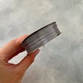 Лента атласная "Серебристая -6176" шир-3 мм (длина 91,3 м)