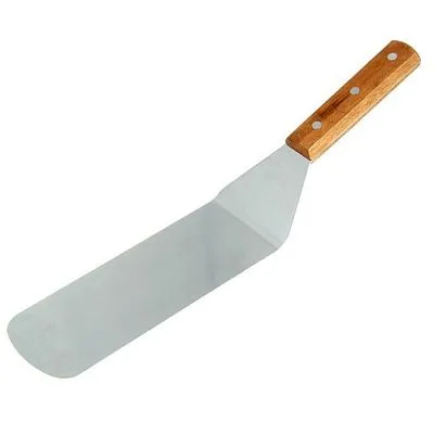 Лопатка широкая, с деревянной ручкой, 37×7,4 см