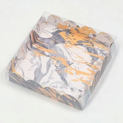 Коробочка для печенья, "Золотой блик", 12х12х3 см
