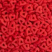 Посыпка "Сердечки красные двойные с наклоном", 100 гр
