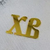 Топпер "ХВ" золото