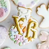 Трафарет и форма "ХВ с голубем, свечкой и цветочками"