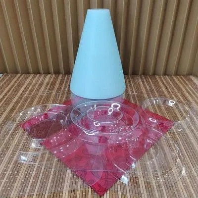 Силиконовая форма молд №1013 Елочка Пирамида, 18 см