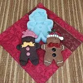 Силиконовая форма №1736 "Пряничный человечек" 2,5D