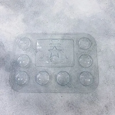 Форма для шоколада Морской 9 шт (пластик)