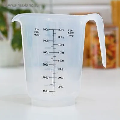 Кувшин мерный пластик, 1 л