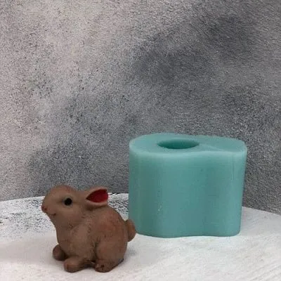 Силиконовая форма молд 3D №832 "Зайчик №2"