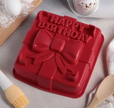 Форма для выпечки  "Happy Birthday", 21,5х20х6,9 см