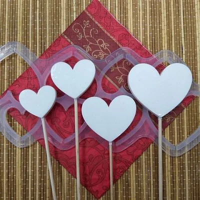 Силиконовая форма №366 "Сердце без дна", 8 ячеек