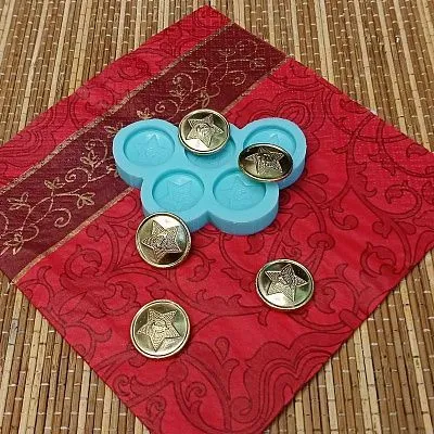 Силиконовая форма №1222 Армейские Пуговицы