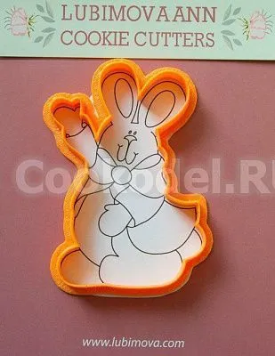 AL Трафарет+формочка "Зайчик №11" 13 см