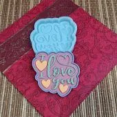 Силиконовая форма №1865 "I love you"