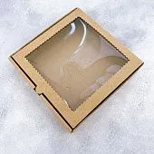 Коробка Крафт 15х15х3 см Микрогофрокартон