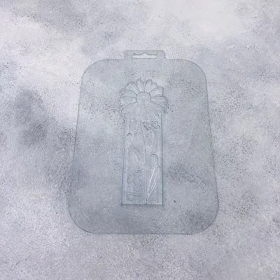 Форма для шоколада Плитка с ромашкой тебе (пластик)