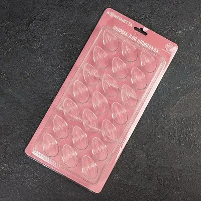 Форма для шоколада "Шоколадное яйцо", 33х16,2 см, 21 ячейка, пластик