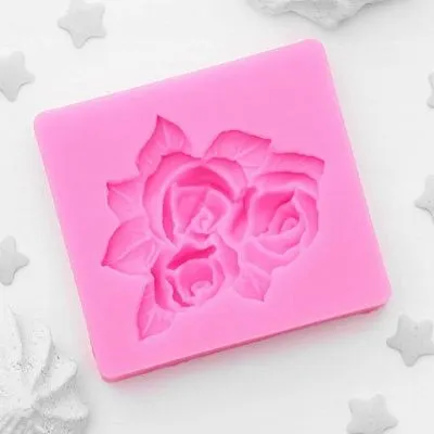 Силиконовая форма молд Букет роз 4,5х5 см