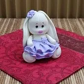 Силиконовая форма молд №1813 "Зайка в платье"