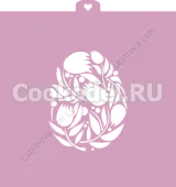 AL Трафарет "Яйцо цветочное"