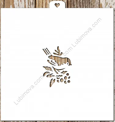 AL Трафарет "Снегирь 2"