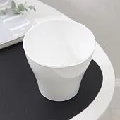 Пластиковая ваза для букетов из пряников безе шоколада «Афина», 1 л, цвет белый