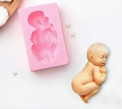 Силиконовая форма молд Пупсик 5,4х4,3 см
