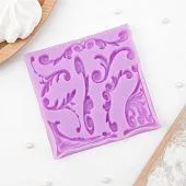 Силиконовая форма молд Вензельный оттиск 9,8×9,8 см